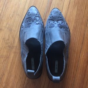 Grey Booties With Mesh Detailing